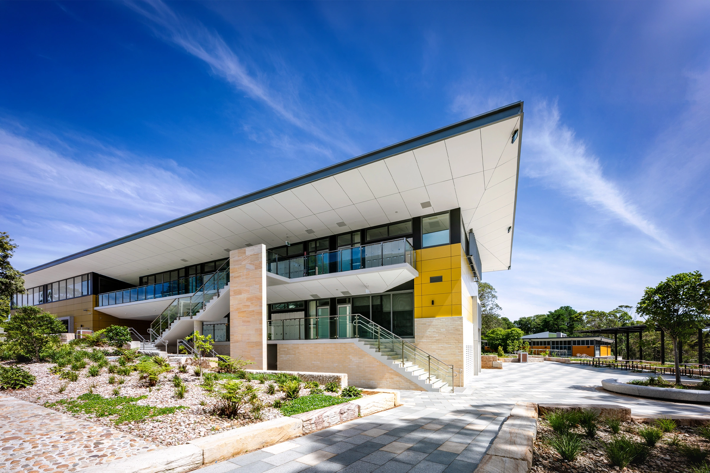 Northholm Grammar School Margaret Duckworth Precinct learning space with warm materials and light-filled glazed classrooms